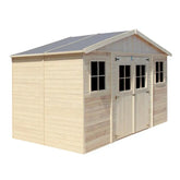Abri de jardin en panneaux 17mm - 401x199cm - sans plancher - Timbela Ma boutique